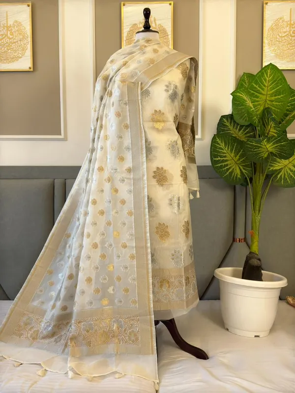 Ivory_White_Tussar_Silk_Alfi_Mina_Sona_Roopa_Boota_Banarasi_Suit_With_Floral_Booti_Dupatta_260PNJ_TS4