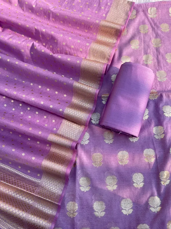 Lavander_Pure_Mercerised_Banarasi_Suit_with_Lorex_Weaving_&_Floral_Booti_Dupatta_1100SKL_MSL7