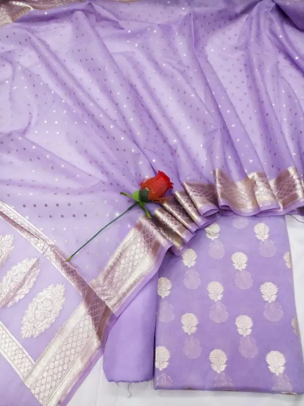 Lavander_Pure_Mercerised_Banarasi_Suit_with_Lorex_Weaving_&_Floral_Booti_Dupatta_1100SKL_MSL7