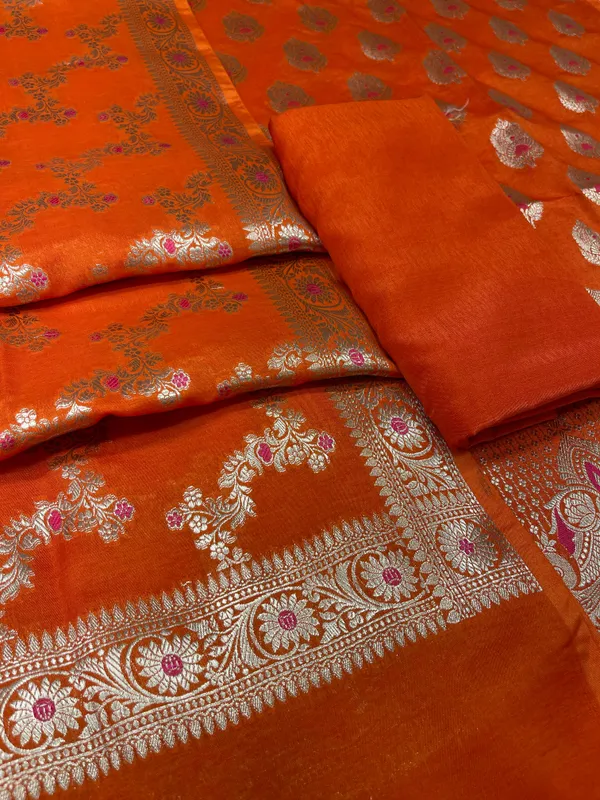 Puresilk_Handloom_Orange_Viscose_Silk_Banarasi_3_pcs_Suit_Set_RHN_VS6