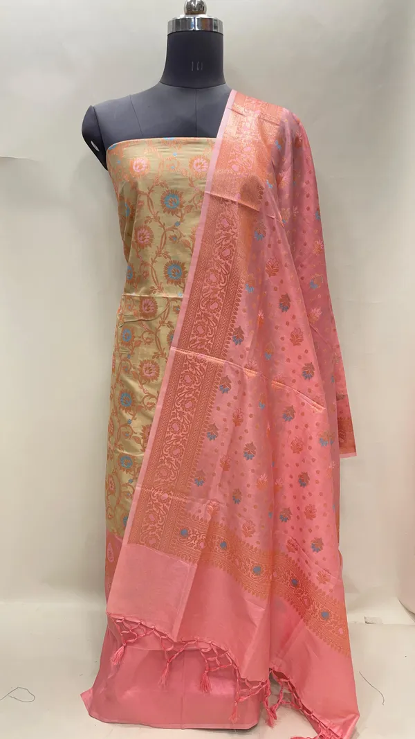Humairah_Presents_Light_Green_Semi_Katan_Silk_Floral_Minakari_Jaal_3_pcs_Suit_Set_with_Contrast_Peach_Bottom_and_Minakari_Floral_Booti_Peach_Dupatta_ASD_150