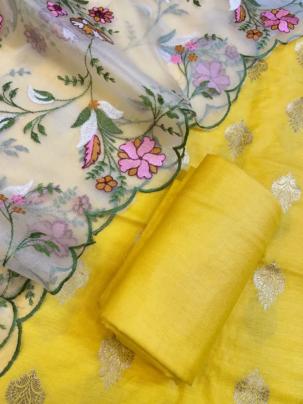 Yellow_Cotton_Silk_Dyable_Floral_Zari_Booti_with_Embroidered_Dupatta_Banarasi_3_pcs_Suit_Set_14IM_DCS21