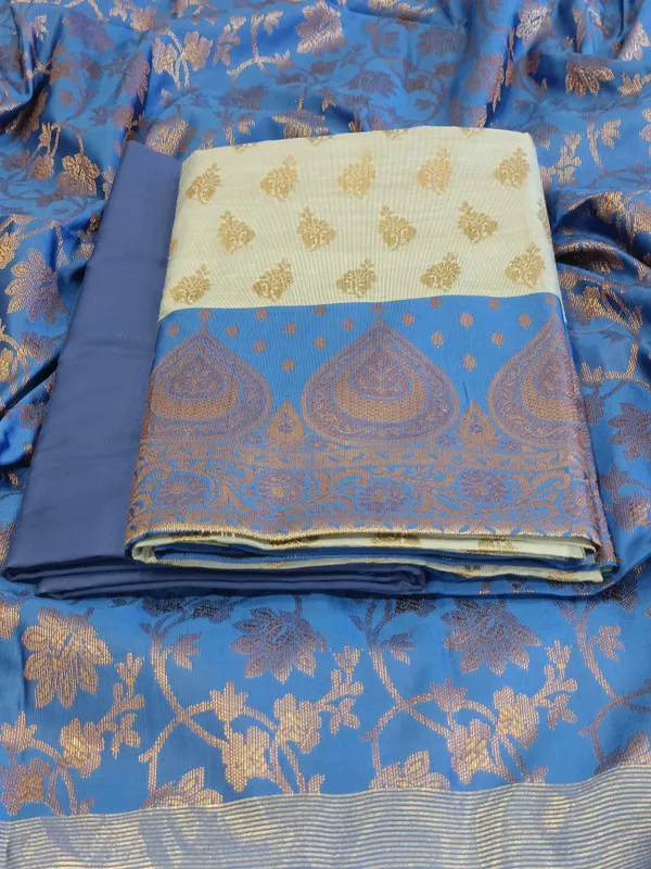 Light_Blue_Cotton_Floral_Zari_Booti_with_Contrast_Blue_Silk_Border_Banarasi_Suit_525IM_CTN6