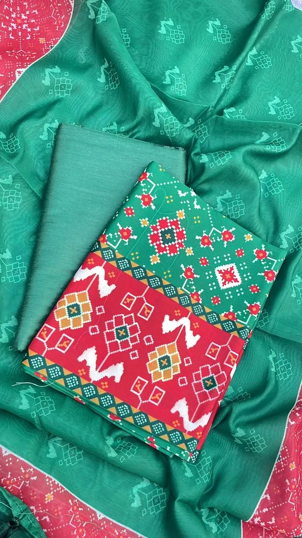 Green_Cotton_Patola_Print_Contrast_Red_Border_Banarasi_Suit_with_Digital_Printed_Dupatta_850SKL_CP4