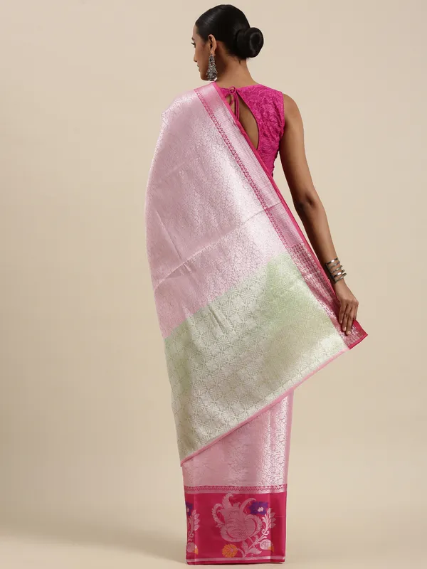 Pink_Kanjeevaram_Banarasi_Sarees_For_Women_GEMA21