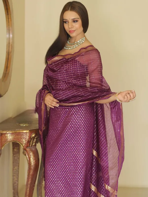 Purple_Banarasi_Mercerised_Lorex_Weave_Suit_with_Organza_Silk_Check_Sequins_Embroidery_Dupatta_1000SKL_OGL3