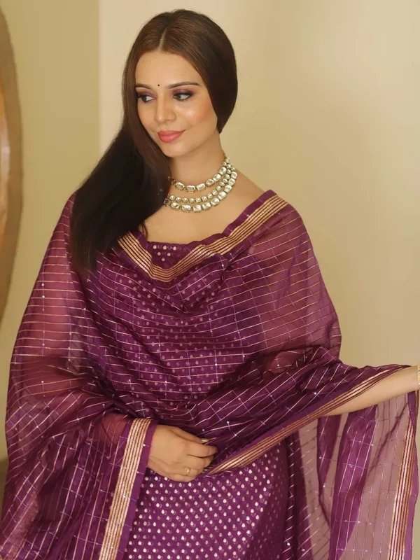 Purple_Banarasi_Mercerised_Lorex_Weave_Suit_with_Organza_Silk_Check_Sequins_Embroidery_Dupatta_1000SKL_OGL3