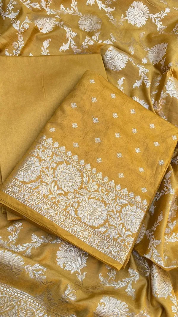 Mustard_Gold_Viscose_Silk_Banarasi_Suit_with_Zari_Chunri_Booti_&_Floral_Jaal_Dupatta_1050BFS_SV12