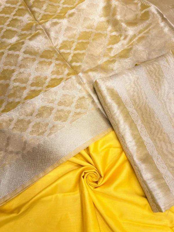 Humairah_Yellow_Tissue_Silk_Floral_Zari_Stripe_3_pcs_Suit_Set_with_Plain_Bottom_and_Floral_Zari_Jaal_Yellow_Dupatta