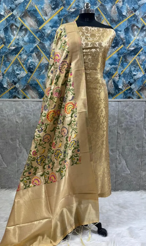 Beige_Premium_Silk_Brocade_Banarasi_Suit_with_Rich_Kimkhab_Multicolor_Dupatta_1150SKL_BK7