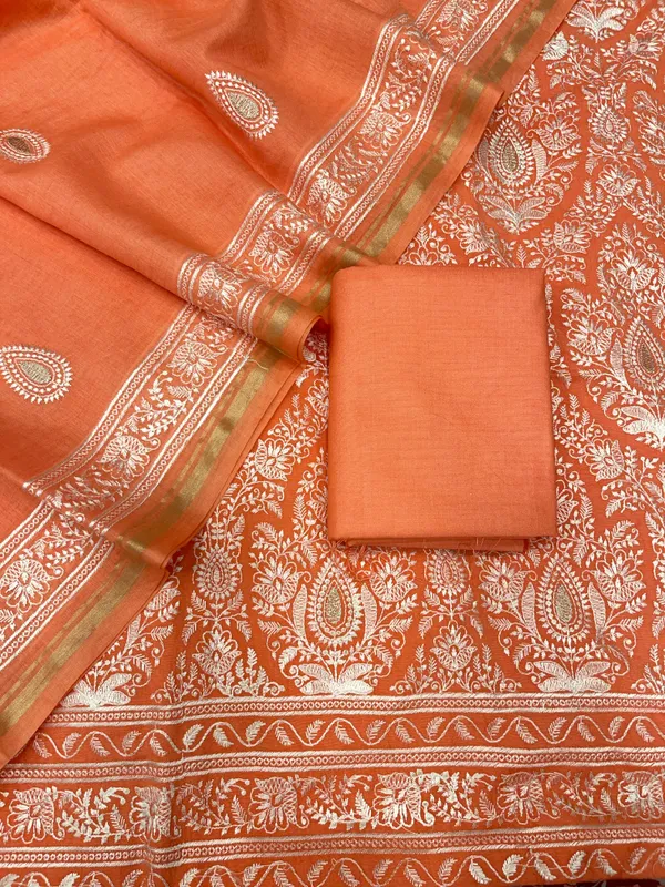 Chanderi_Silk_Dyble_Peach_Resham_Embroidery_Banarasi_Suit_Set_Skl_Ce8