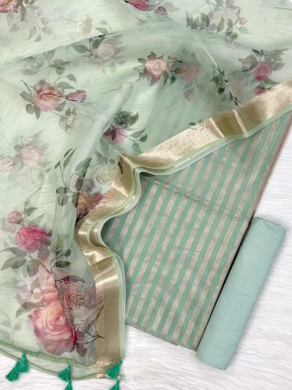 Mint_Green_Floral_Organza_Banarasi_Suit_with_Golden_Zari_Stripe_Top_&_Digital_Printed_Dupatta_900SKL_PMD4