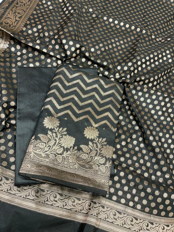 Black_Cotton_Silk_Zig-Zag_Banarasi_3_pcs_Suit_Set_675JVC_127