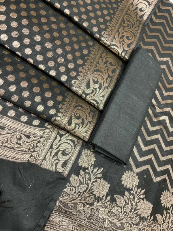 Black_Cotton_Silk_Zig-Zag_Banarasi_3_pcs_Suit_Set_675JVC_127