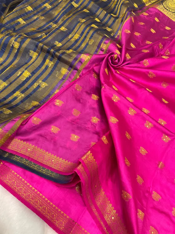 Magenta_Cotton_Blend_Zari_Embroidery_Banarasi_Saree_600KS_20