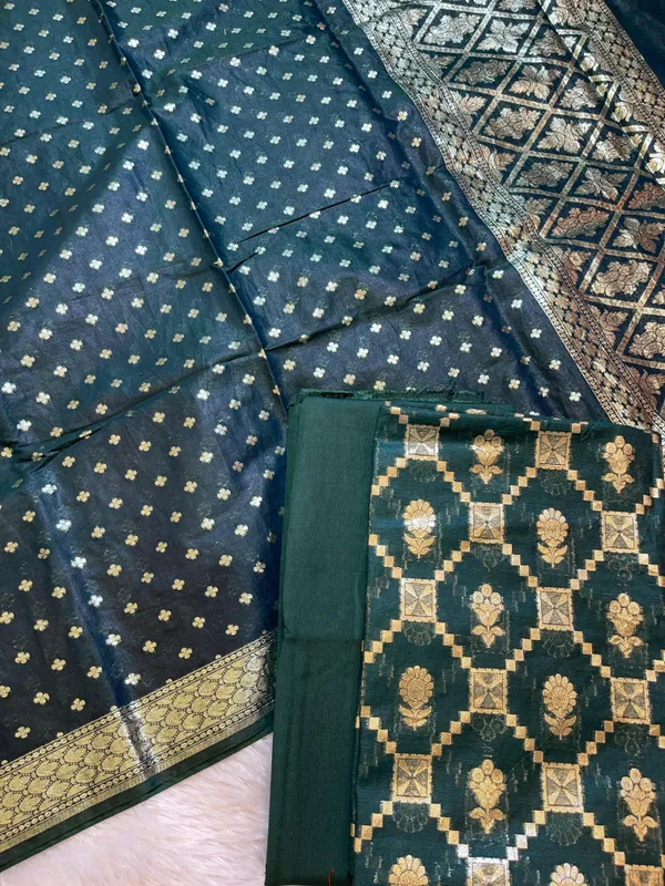 Dark_Green_Mescrize_Cotton_Geometrical_Banarasi_3_pcs_Suit_Set_1100SKL_MS5