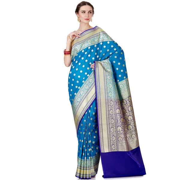 Humairah_Presents_Turquoise_Blue_Satin_Silk_Saree_With_Blouse_Piece(JA37)