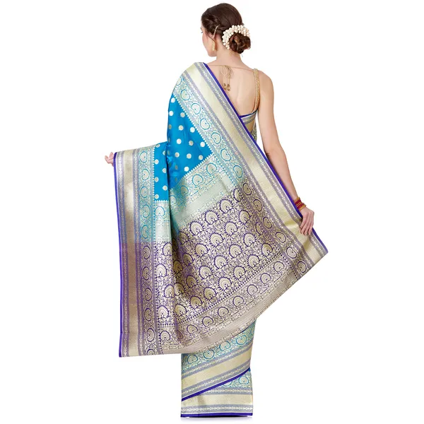 Humairah_Presents_Turquoise_Blue_Satin_Silk_Saree_With_Blouse_Piece(JA37)