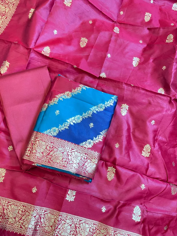Rangkaat_Art_Silk_Banarasi_3_pcs_Suit_Set__with_Contrast_Maroon_Dupatta_650SKL_RNG3
