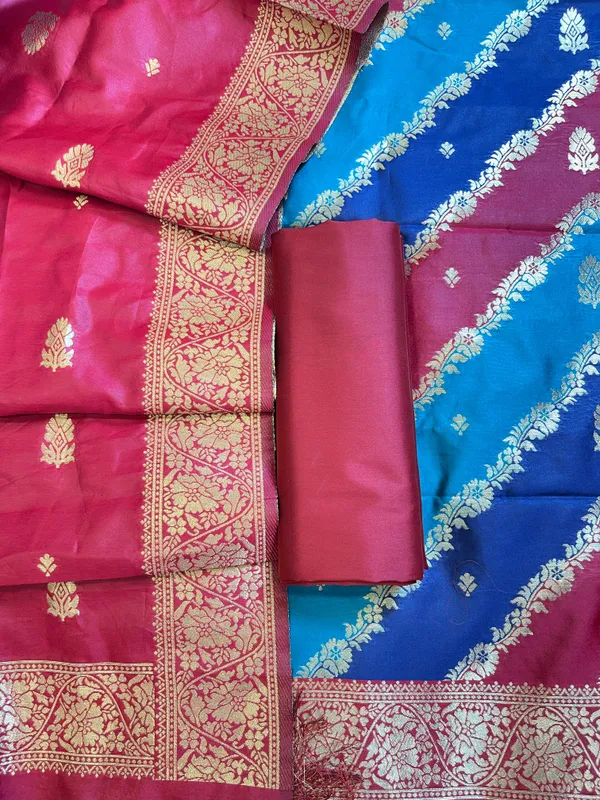 Rangkaat_Art_Silk_Banarasi_3_pcs_Suit_Set__with_Contrast_Maroon_Dupatta_650SKL_RNG3
