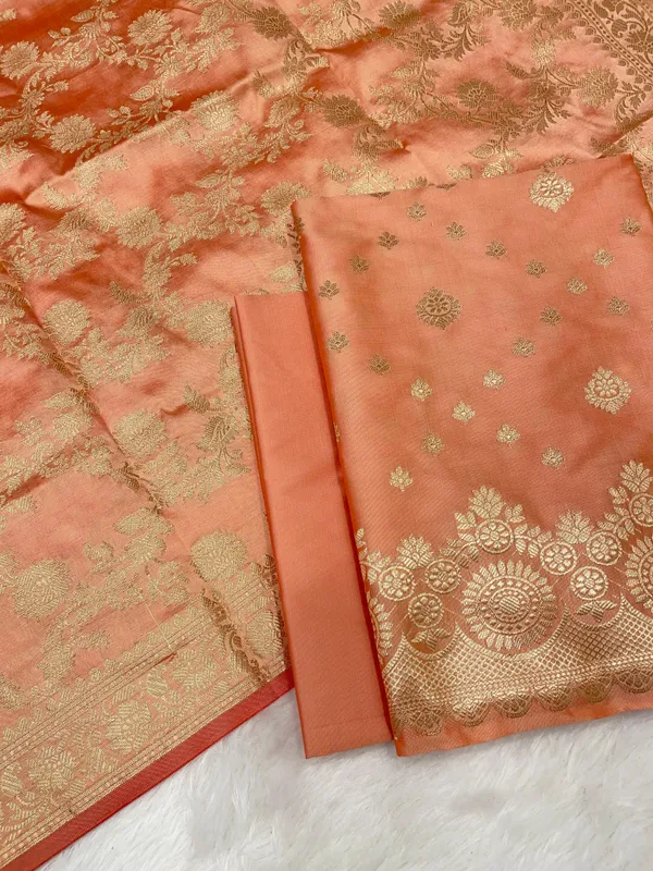 Peach_Semi_Katan_Silk_Handloom_Banarasi_3_pcs_Suit_Set_MUB_SK89