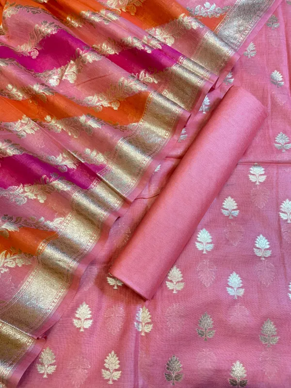 Peach_Pure_Cotton_Lorex_weave_Zari_Booti_Banarasi_Suit_1300IM_PCL1