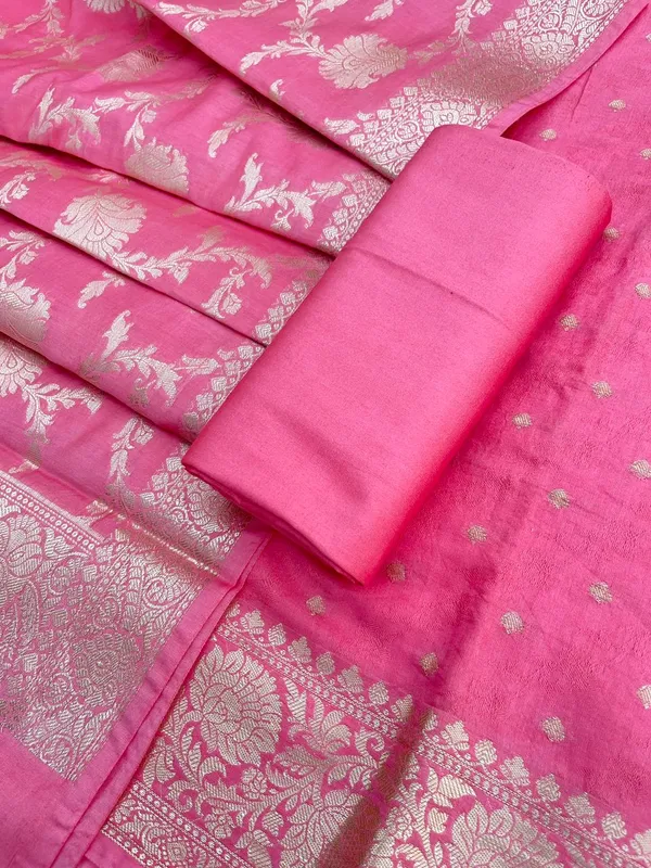 Coral_Peach_Viscose_Silk_Banarasi_Suit_with_Zari_Chunri_Booti_&_Floral_Jaal_Dupatta_1050BFS_SV5