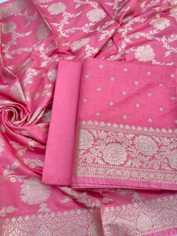 Coral_Peach_Viscose_Silk_Banarasi_Suit_with_Zari_Chunri_Booti_&_Floral_Jaal_Dupatta_1050BFS_SV5