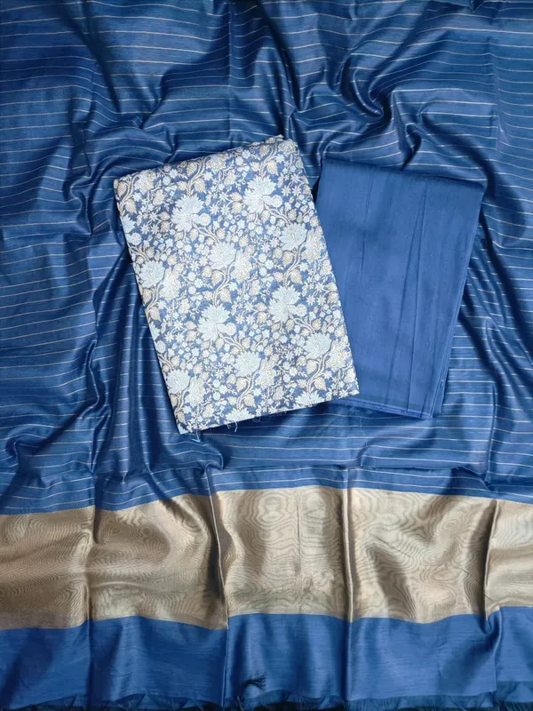 Navy_Blue_Silk_Brocade_Resham_Zari_Banarasi_Suit_with_Cotton_Stripe_Zari_Dupatta_600SKL_MB7