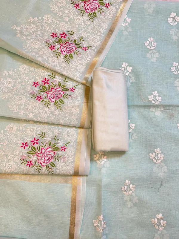 Sea_Green_Linen_Banarasi_3_pcs_Suit_Set_with_Embroidery_Dupatta_1100SKL_LN5