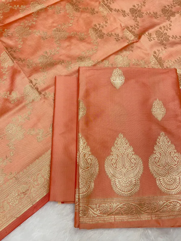 Peach_Semi_Katan_Silk_Handloom_Banarasi_3_pcs_Suit_Set_MUB_SK102