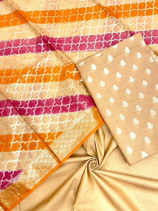 Beige_Pure_Cotton_Handbrush_Patti_Dupatta_Banarasi_3_pcs_Suit_Set_IM_PCHBP4