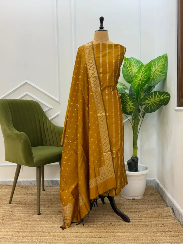 Mustard_Katan_Silk_Stripe_Zari_Banarasi_Suit_with_Dollar_Booti_Dupatta_130PNJ_KST5