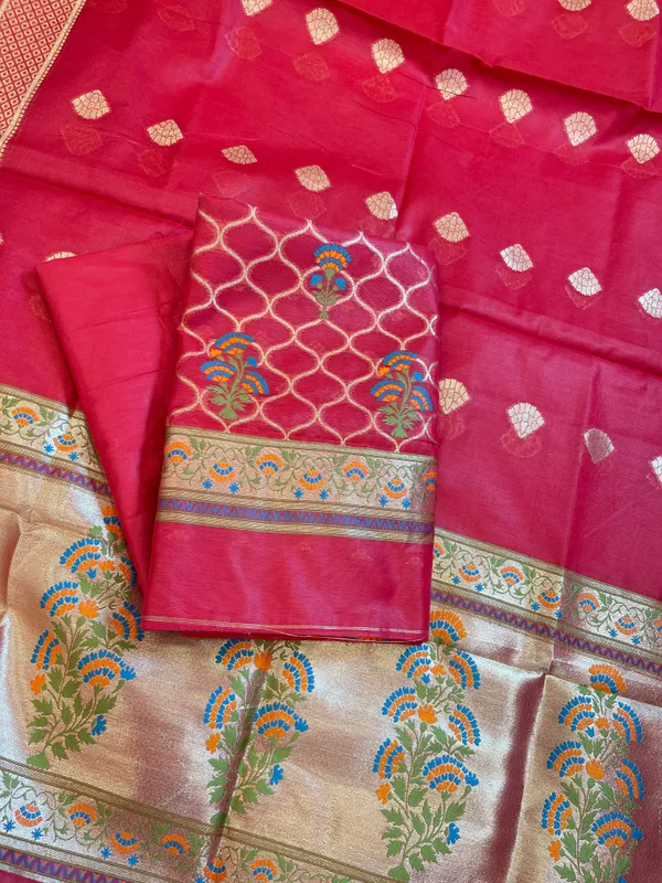 Red_Jamdani_Weave_Cotton_Banarasi_3_pcs_Suit_Set_600SKL_JM1