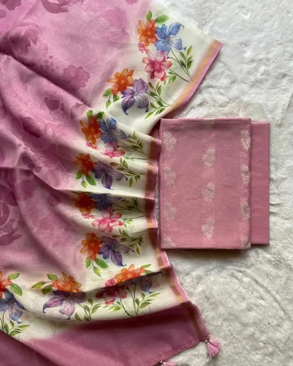 Pink_Pure_Mercerised_Zari_Booti_with_Embroidery_Tissue_Dupatta_Banarasi_Suit_Set_1000SKL_PME18