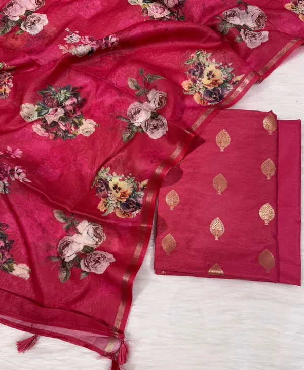 Dark_Pink_Pure_Mercerise_Floral_Zari_Booti_Banarasi_Suit_with_Digital_Print_Dupatta_1000SKL_MSD4