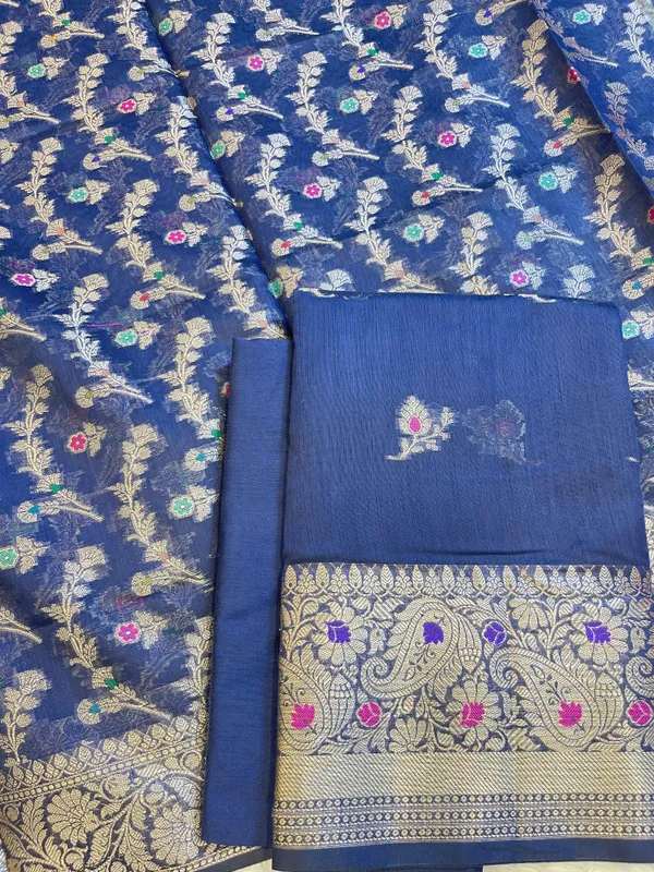 Navy_Blue_Cotton_Resham_Mina_Floral_Booti_Paisley_Mina_Border_Banarasi_Suit_625SHL_CT26