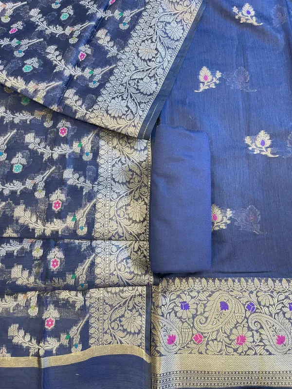 Navy_Blue_Cotton_Resham_Mina_Floral_Booti_Paisley_Mina_Border_Banarasi_Suit_625SHL_CT26