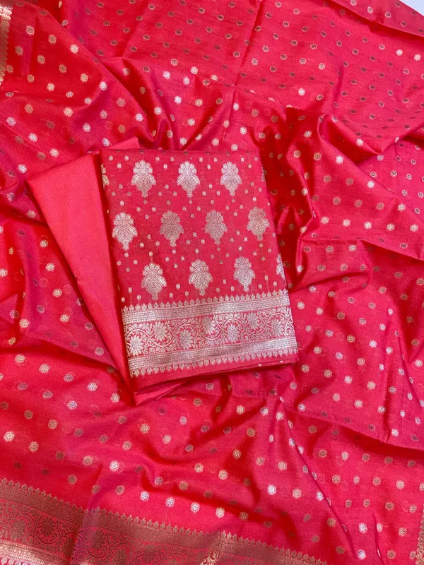 Pink_Georgette_Silver_Zari_Banarasi_3_pcs_Suit_Set_1200SKL_GE5