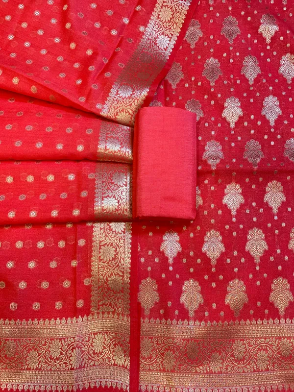 Pink_Georgette_Silver_Zari_Banarasi_3_pcs_Suit_Set_1200SKL_GE5