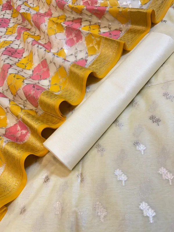Off_white_Pure_Cotton_Lorex_weave_Dual_Zari_Booti_Banarasi_Suit_1300IM_PCL13