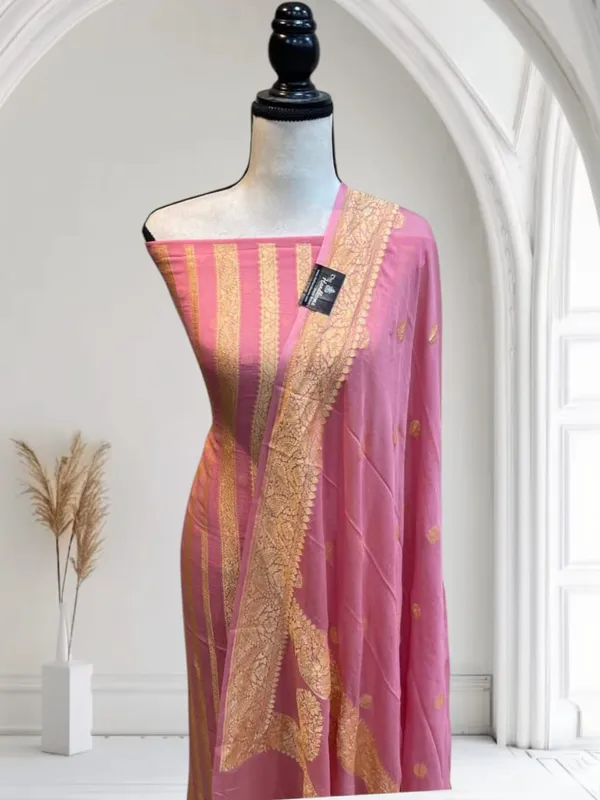 Pure_Handloom_Pink_Khaddi_Georgette_Nimzari_Stripe_Banarasi_Suit_Set_6200SKL_KG2