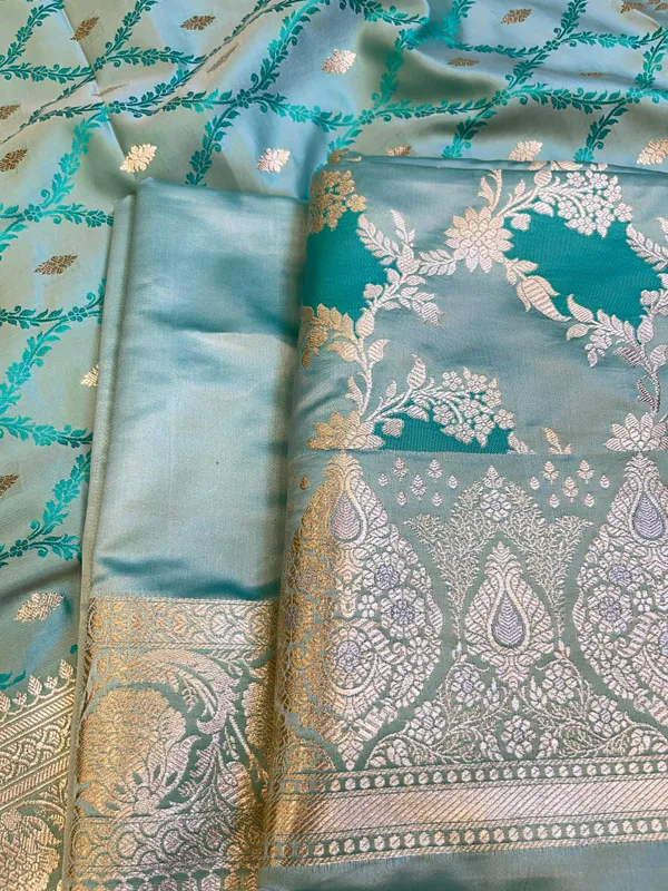 Seagreen_Mashru_Silk_Floral_Rangkaat_Floral_Zari_Jaal_Banarasi_3_pcs_Suit_Set_26AJ_MSR2
