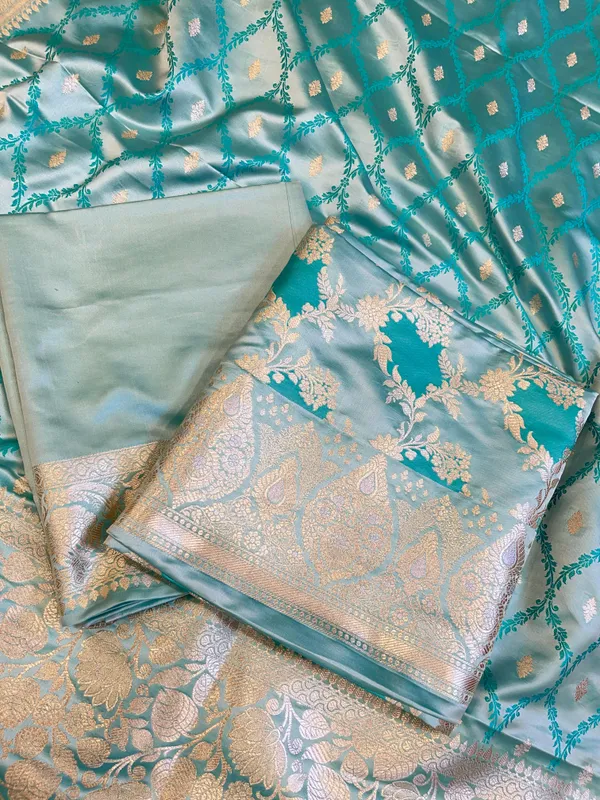 Seagreen_Mashru_Silk_Floral_Rangkaat_Floral_Zari_Jaal_Banarasi_3_pcs_Suit_Set_26AJ_MSR2