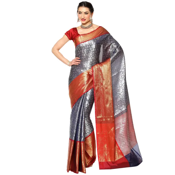 Blue_Kanchi_Silk/Brocade_Banarasi_Sarees_For_Women_GEBW13