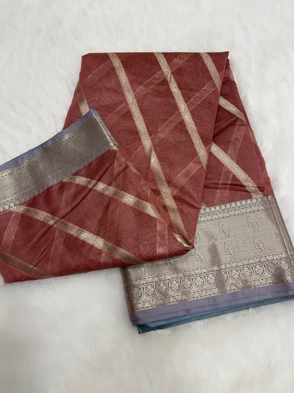 Rust_Red_Cotton_Water_Zari_Stripe_Banarasi_Saree_JVC_17