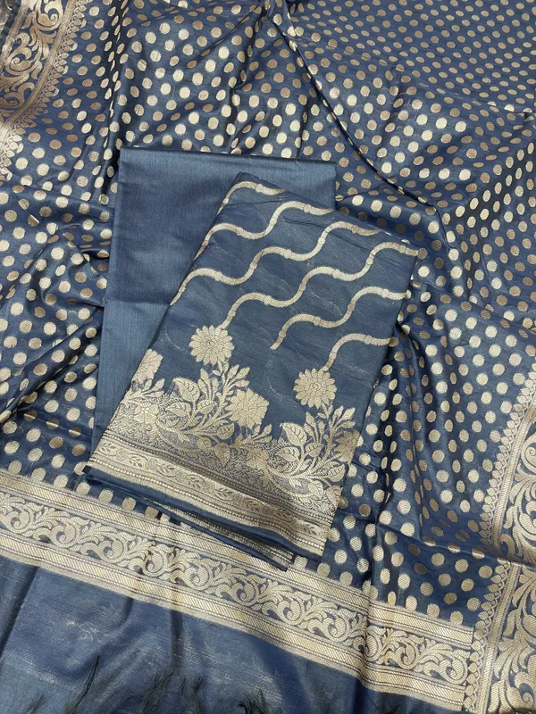 Navy_Blue_Cotton_Silk_Lehariya_Banarasi_3_pcs_Suit_Set_675JVC_101