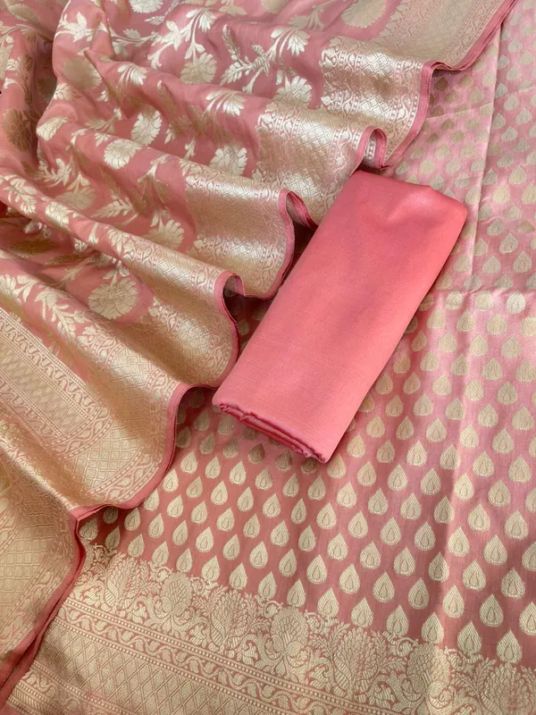 Peach_Katan_Upada_Silk_Floral_Zari_Booti_Banarasi_Suit_with_Alfi_Zari_Jaal_Dupatta__1250DAN_KU7