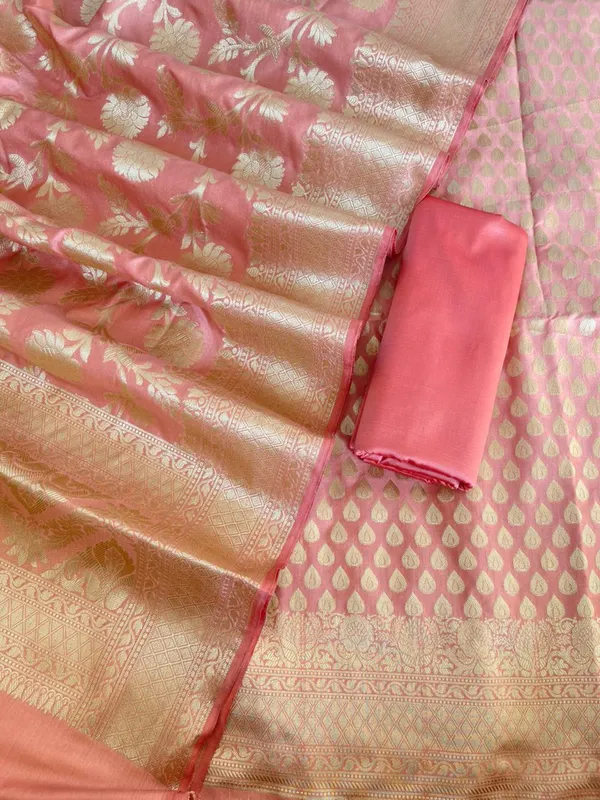 Peach_Katan_Upada_Silk_Floral_Zari_Booti_Banarasi_Suit_with_Alfi_Zari_Jaal_Dupatta__1250DAN_KU7