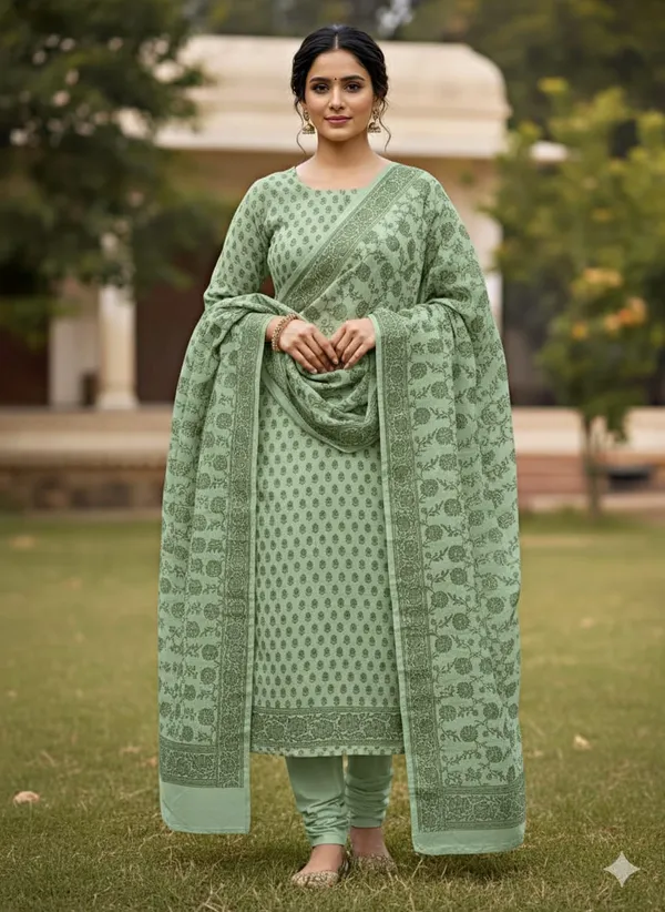 Seagreen_Mulberry_Chiniya_Silk_Floral_Zari_Booti_Banarasi_Suit_with_Alfi_Zari_Jaal_Dupatta_1000SKL_MEL22